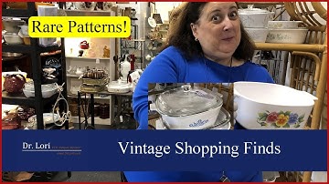 Rare Patterns of CorningWare, Overpriced Pieces, Visions Cookware - Thrift with me Dr. Lori