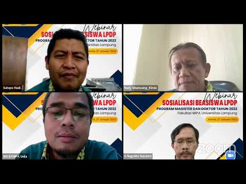 27/01/2022 Webinar Sosialisasi Beasiswa LPDP tahun 2022