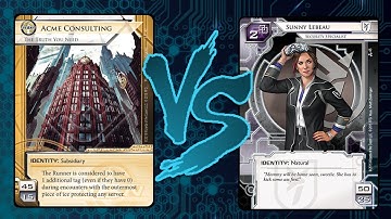 [EN] Android: Netrunner - In English #8 ACME Classic Kill VS Sunny Link Quest