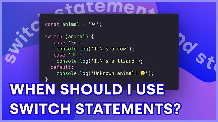 JavaScript Switch Statements - When to use switch over if/else?