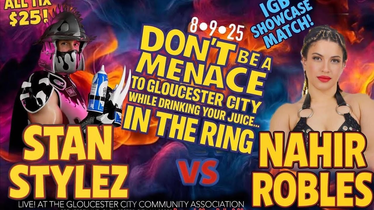 IWA Vintage(8/9/25) IGB SHOWCASE MATCH ! - Stan Stylez vs Nahir Robles 