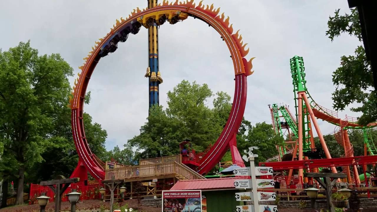 All New Fireball Ride at Six Flags St. Louis 2016 - YouTube