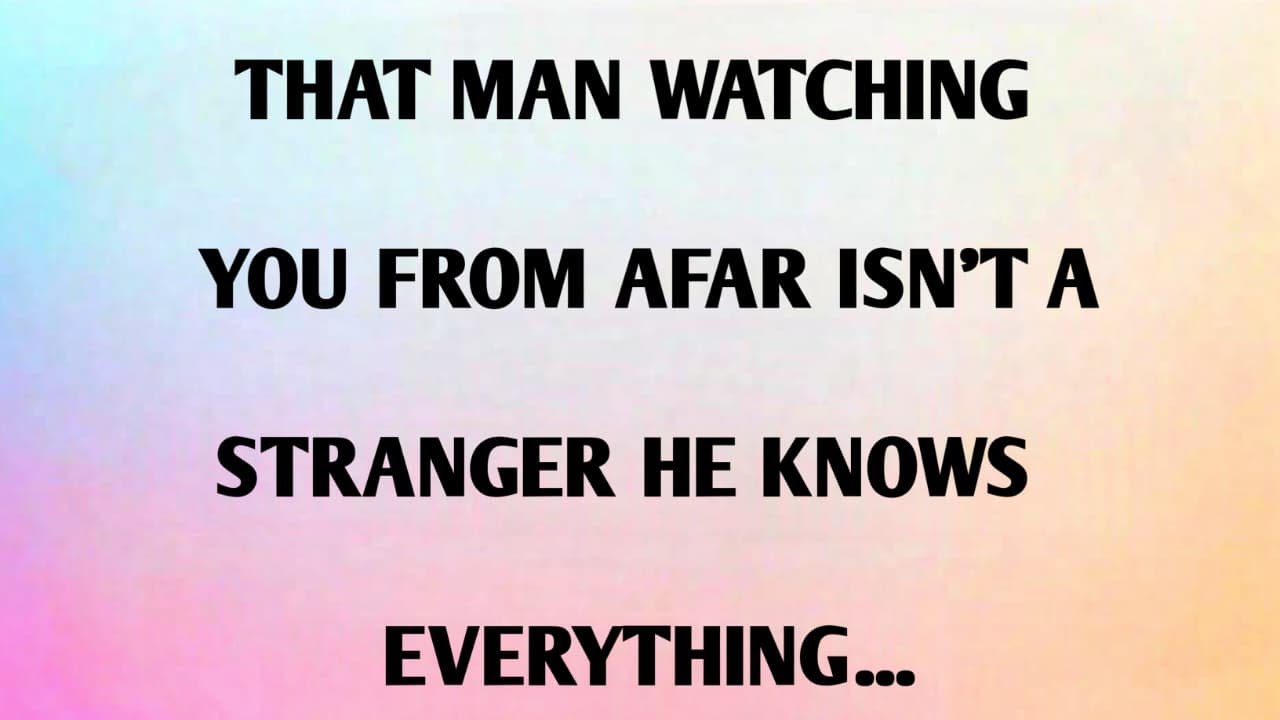 ЭТОТ ЧЕЛОВЕК, СМОТРЯЩИЙ ЗА ТОБОЙ ИЗДАЛИ, НЕ ЧУЖОЙ. ОН ЗНАЕТ ВСЕ...