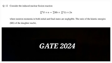 GATE 2024|| Nuclear Physics