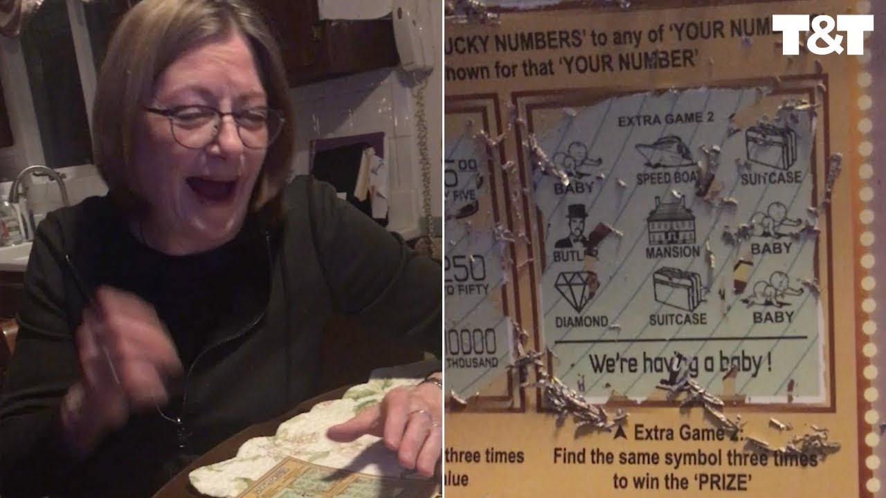 Scratch Off Pregnancy Prize Stuns Grandparents - YouTube