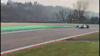 Yuki Tsunoda driving in private AlphaTauri tests on imola