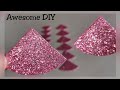 DIY/Glitter foam sheet craft idea/Foamiran flower tutorial/Art & Craft/Craft for kids/Hair accessori