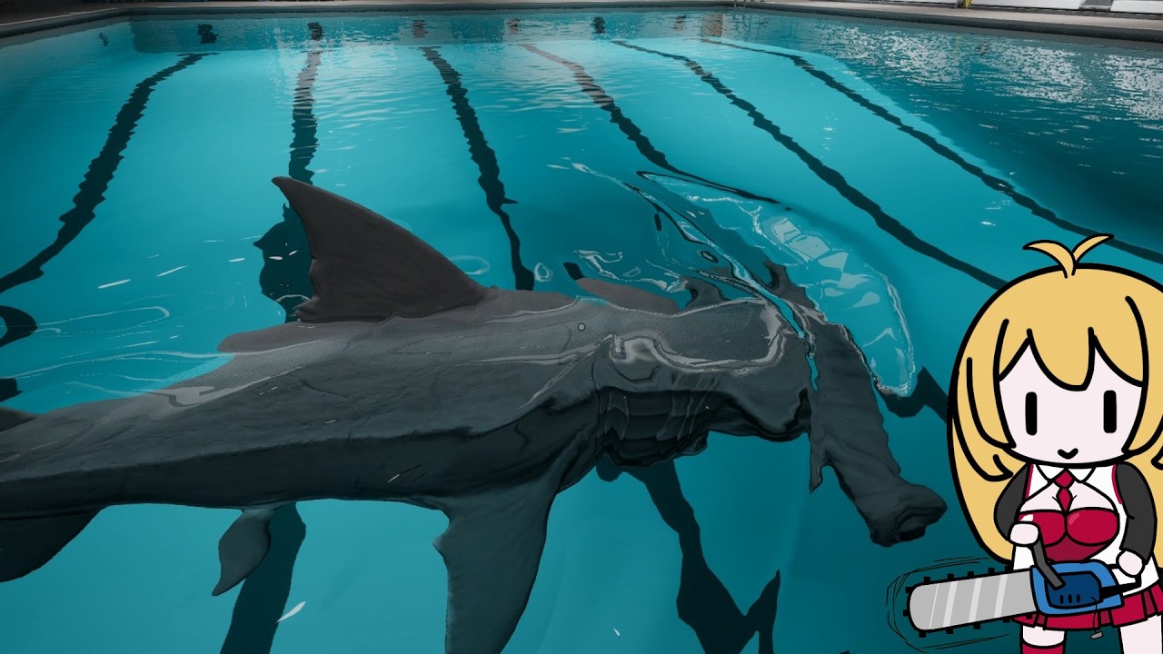 【Sharks and Minnows】サメと楽しくプールで泳いでみよう!