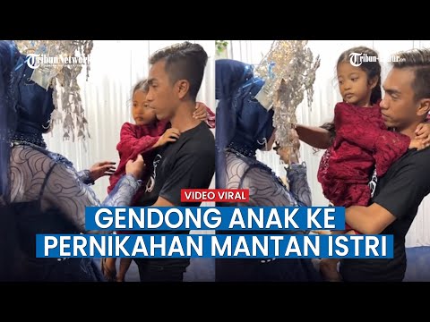 Ayah Gendong Anak Perempuannya Hadiri Pernikahan Mantan Istri, Berpelukan Bersama Pengantin