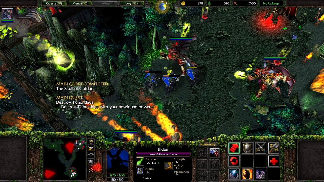 SPEEDRUN - Warcraft III (Classic) - Night Elf 6: A Destiny of Flame and Sorrow (Hard) - 
