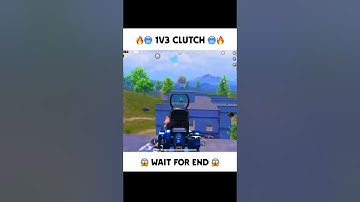1v3 Clutch🥵🔥 Wait For End || #shorts #bgmi #pubgmobile