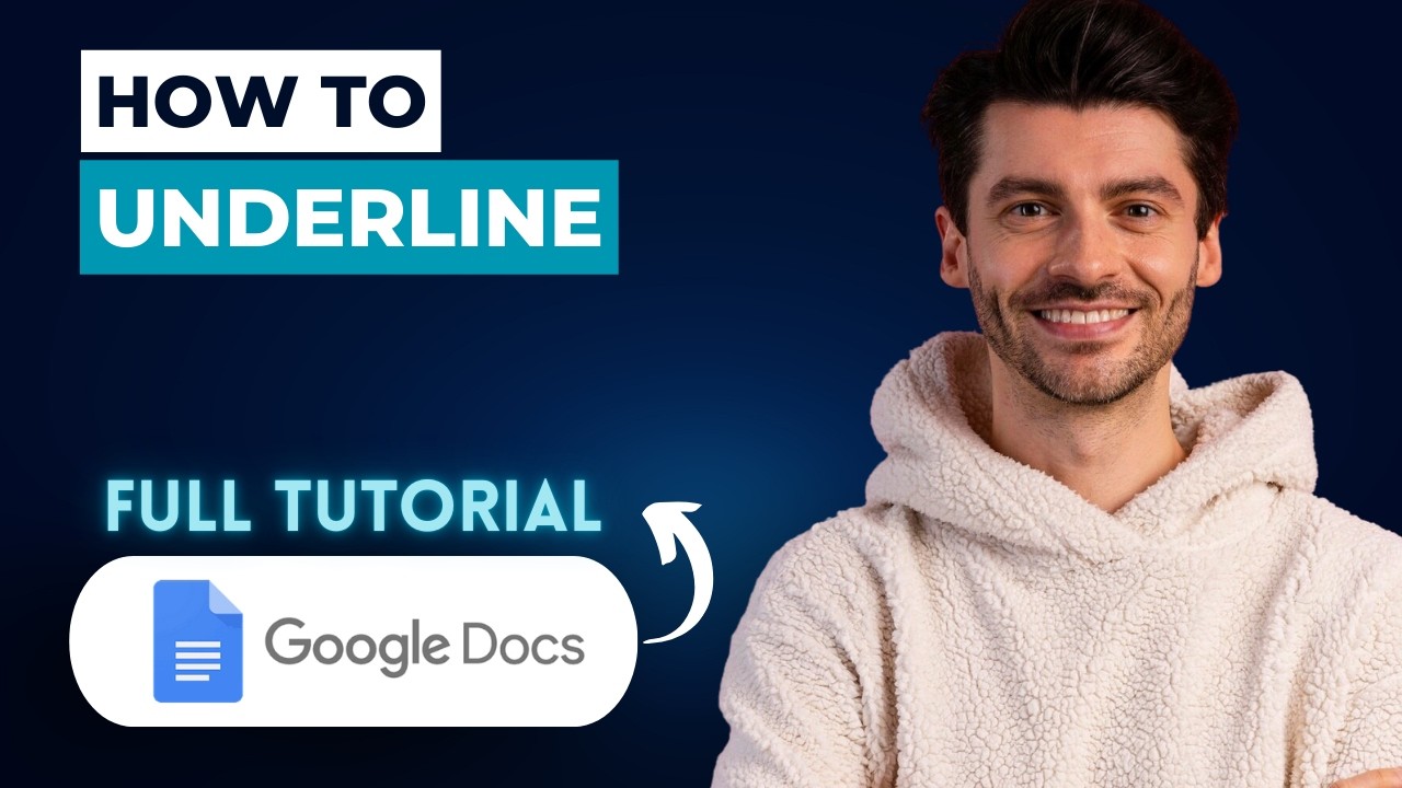 How to Underline in Google Docs [2026 Full Guide] - YouTube