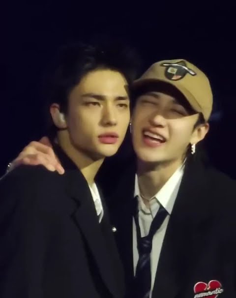he was like, 'How dare you '😂 #hyunjin #bangchan #straykids #hyunchan