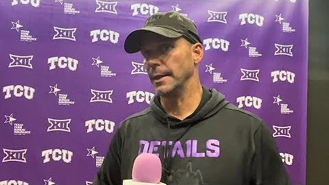 TCU DC Joe Gillespie talks fall camp