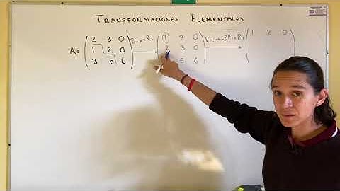 Transformaciones elementales