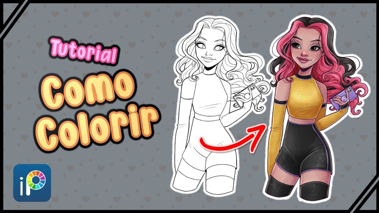 Tutorial COMO COLORIR Ibis paint X 💙 / Tácyla Priscila Arte 🌻 YouTube