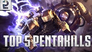 Top 5 Pentakills Blitzcrank