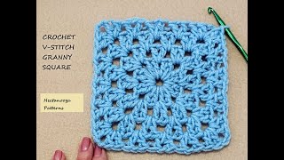CROCHET V STITCH GRANNY SQUARE