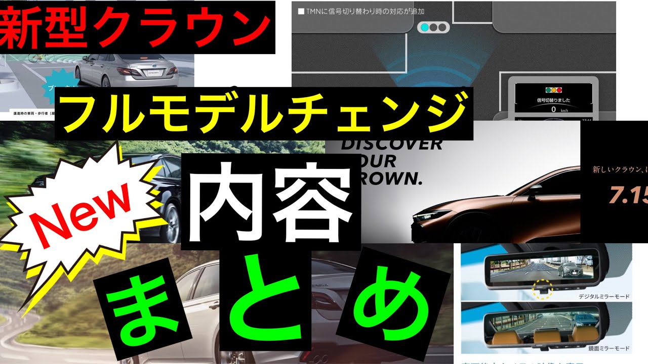 新型クラウン 特徴のまとめ 『変更点・新機能』（発表直前） - YouTube