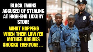 Black Twins Accused of Stealing, What Happens When Their Lawyer Mother Arrives Shocks Everyone…