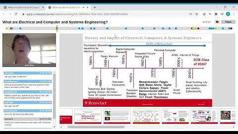 What are Electrical and Computer and Systems Engineering? Webinar