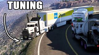 DOUBLE Trailer TUNING by COPPEL with Peterbilt VIPER 389 Maneuvering Zone American Truck Simulator screenshot 2