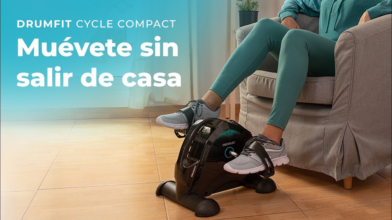 Pédales Statiques Cecotec DrumFit Cycle Compact - Home Trainer Résistance Réglable, écran LCD