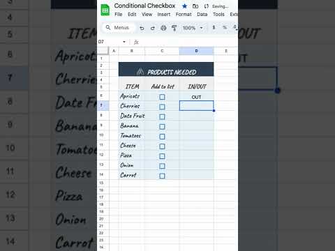Conditional Checkbox formatting
