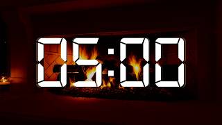 5 Minute Timer Fireplace Quick Session