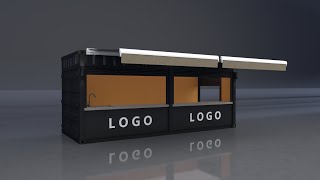 Magic house 20ft container cafe , container kiosk
