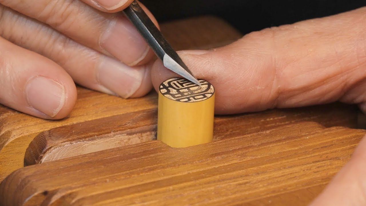 Процесс изготовления печатей японскими мастерами! 142 года ручного мастерства