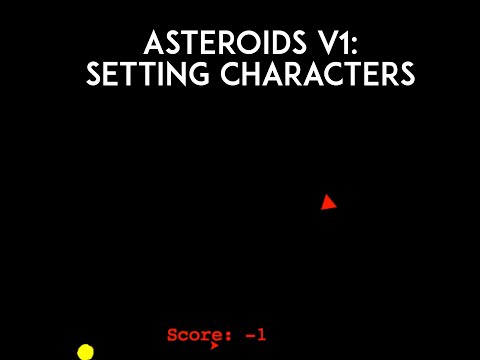 Very basic python game(asteroid v1)- part 1