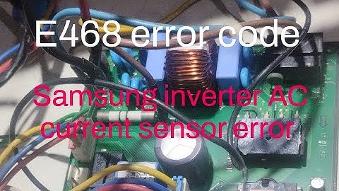 #E468 error code #samsung inverter AC pcb repair #current sensor error #Noida inverter AC repair