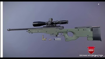 AWM Sniper Rifle - For Sale model for 3ds max