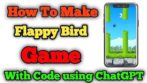 How To Make Flappy Bird Game Using ChatGPT In Mobile 📲 || Flappy Bird  🐦 Jaisa Game Kaise Banaen