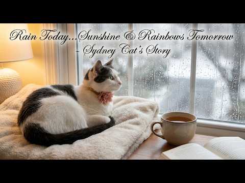 😻☔ Rain Today...Sunshine & Rainbows Tomorrow - Sydney Cat's Story 🌈