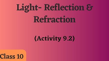 Light|| Chapter- 9||Activity 9.2|| 2023-24|| CBSE|| NCERT