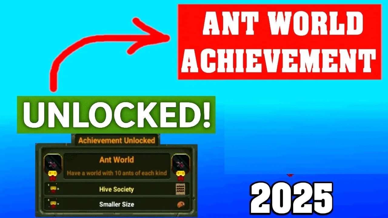How to Unlock ANT WORLD Achievement in WorldBox Fast &