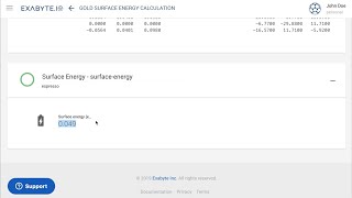 Exabyte.io Tutorial: Calculate Surface Energy