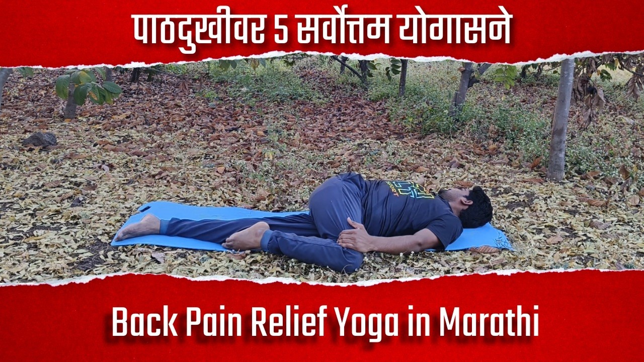 पाठदुखी आणि मानदुखीवर उपाय करणारी ५ बैठक योगासनं | Yoga for Back Pain | Sitting Yoga in Marathi