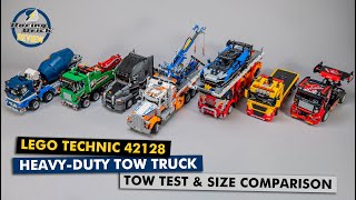 LEGO Technic 42128 Heavy-Duty Tow Truck tow test & size comparison