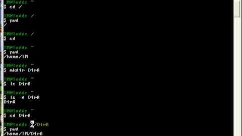 UNIX Lesson - mkdir rmdir touch rmdir rm.wmv