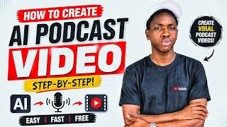 How I Created a Realistic AI Podcast Video for FREE (Step-by-Step)
