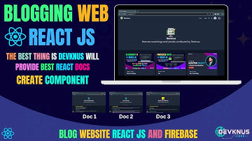 Build Blogging Website with Reactjs & firebase | Create Component | React Projects For Beginners #2