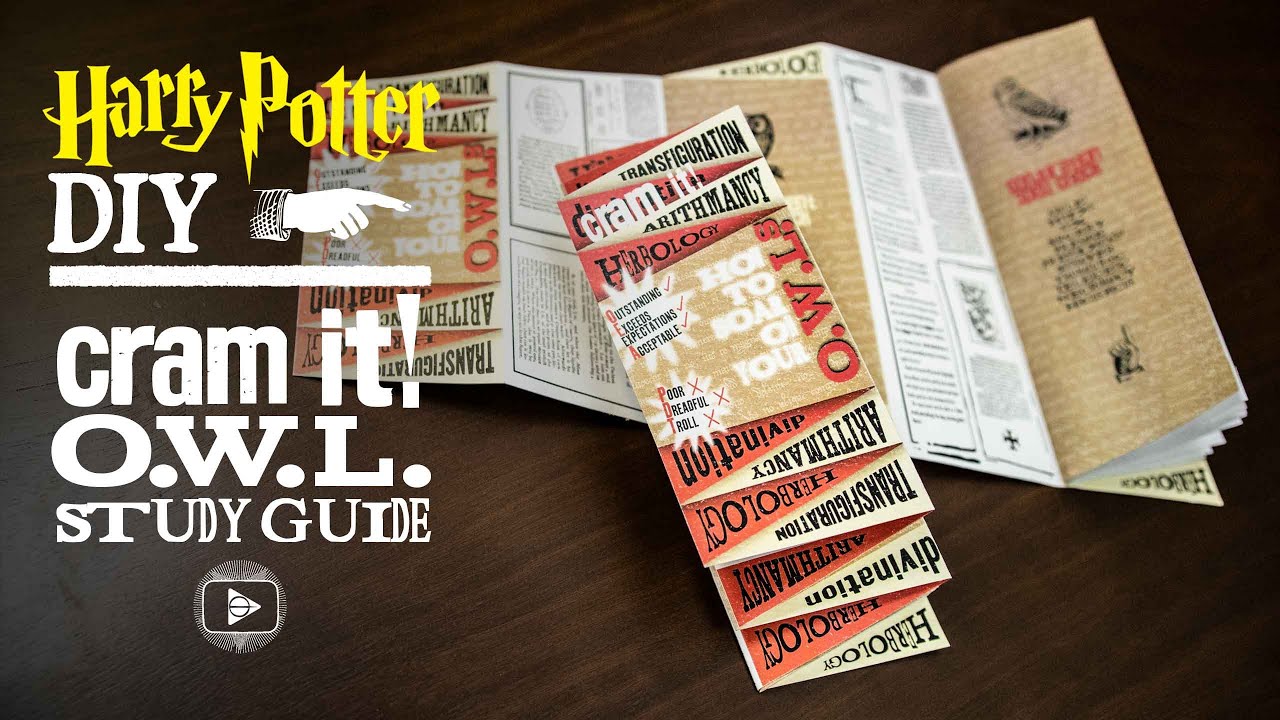 Cram It! OWL Study Guide Harry Potter DIY YouTube