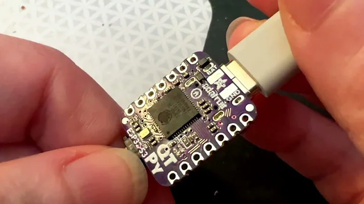 Oooh our QT PY ESP32-S3 is up and running!