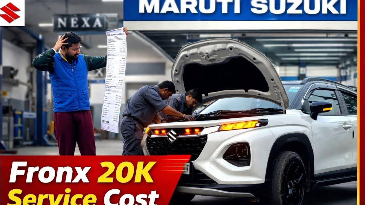 Fronx CNG 20000 kms Service 🛠️ | cost 💵 | detailed video 📝