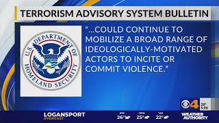 Homeland Security warning of domestic terrorism