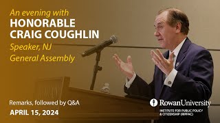 An Evening with Hon. Craig Coughlin: A Vision for New Jersey