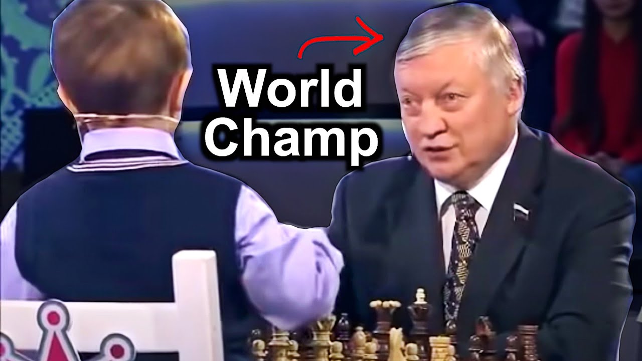 3 Year Old Chess Prodigy Misha vs Anatoly Karpov 